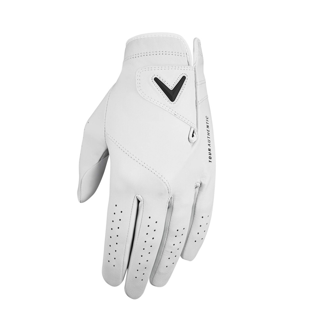 Callaway Golf 2020 Tour Authentic Glove (Left Hand  Men's Cadet  X-Large)   White