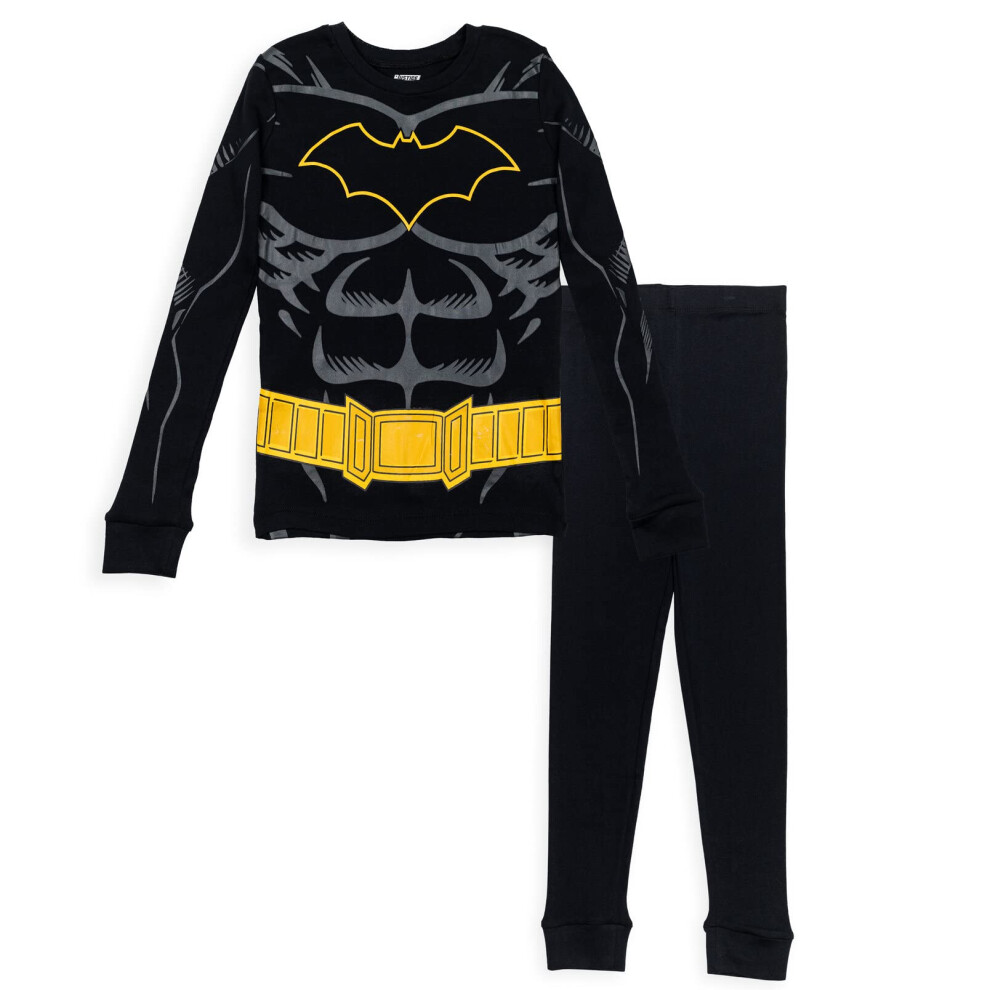 DC Comics Justice League Batman Toddler Boys Long Sleeve Pajama Shirt & Pant Set 2T