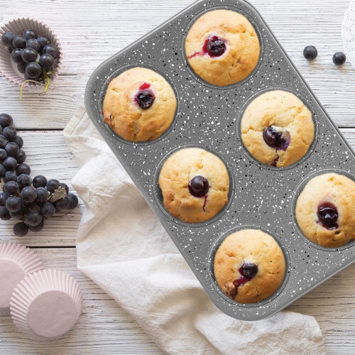 GRANDE moule à muffins en granit 1
