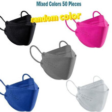 (multicolor, 50PCS) FFP2 Colorful Face Mask Mascarillas Anti-fog Dust Respirator Breathable KN95 Adult Masks