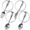 Serviettenringe 4er-Pack, Silber, Metall, 4 cm, edles Besteck 3