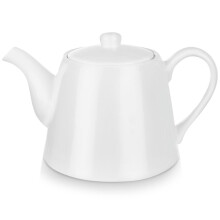 Eleganter weißer Porzellankrug, 2 l, spülmaschinen- und mikrowellengeeignet