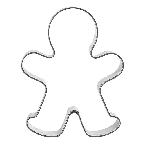 Lebkuchenmann-Nudelholz aus Edelstahl