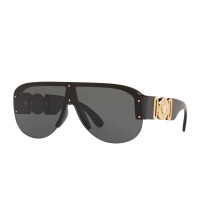 Versace Man Sunglasses Black Frame  Dark Grey Lenses  0MM
