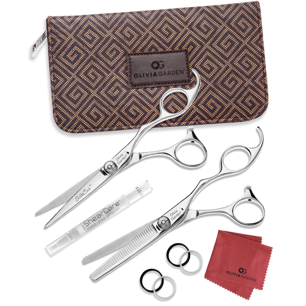 Olivia Garden Silkcut Professional Hairdressing Shear And Thinner Case (5.75"" Shear And 6"" Thinner)