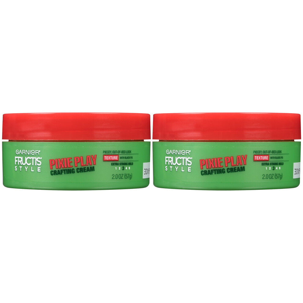 Garnier Fructis Style Pixie Play Crafting Cream  Extra Strong Hold  2.0 Oz  2 Count (Packaging May Vary)