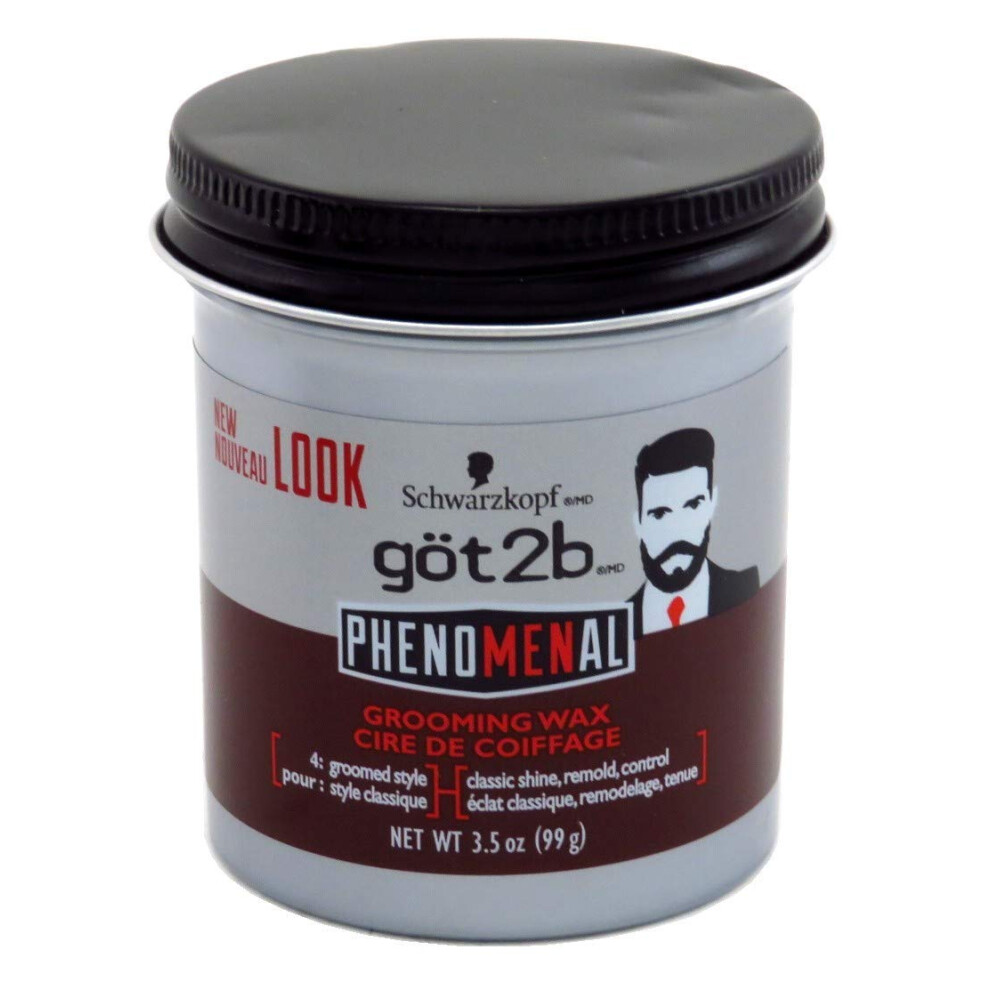 Got2B Phenomenal Grooming Wax 3.5 Ounce (99gr) (3 Pack)