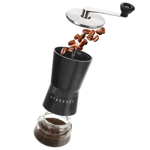 Manuelle Kaffeemühle mit einstellbarem Keramik-Mahlgrad 2