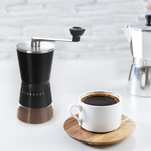 Manuelle Kaffeemühle mit einstellbarem Keramik-Mahlgrad 1