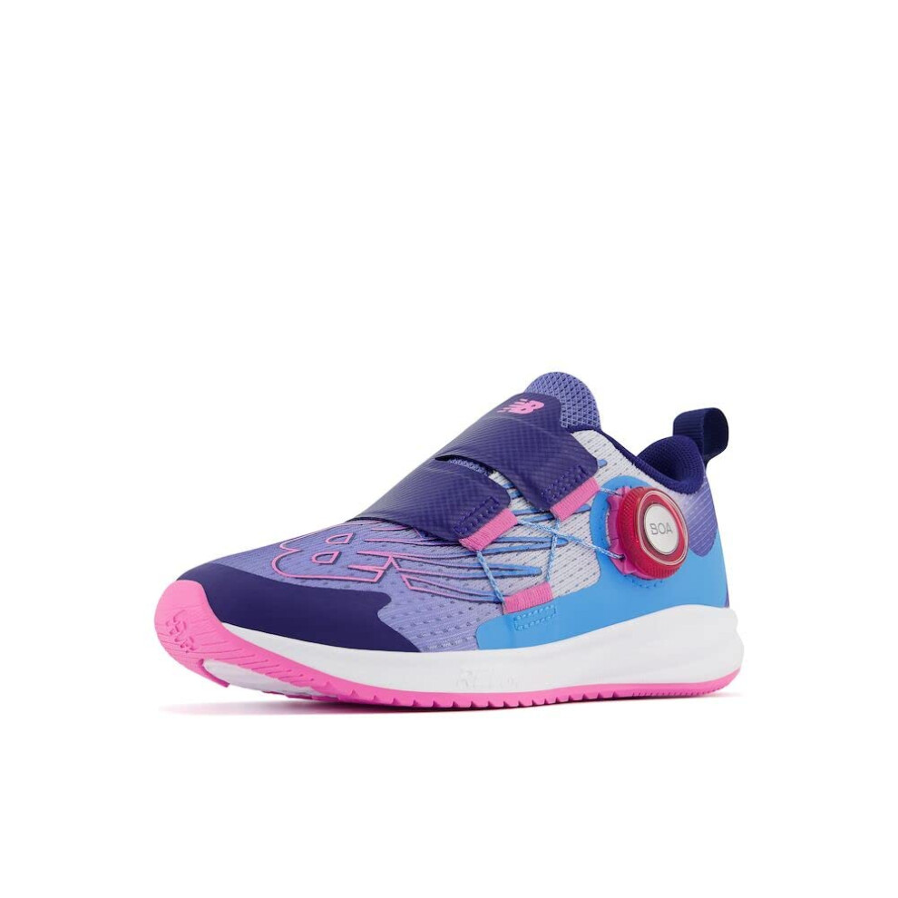 New Balance Kids Fuelcore Reveal V3 Boa Running Shoe  Vibrant VioletAuraBubblegum  45 Wide Big Kid