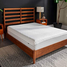 Tempur-Pedic TEMPUR-Protect Αδιάβροχος Στρωματοποιητής, Βασιλικό, Λευκό