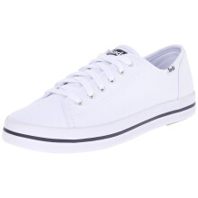 Keds Kickstart Lace Up -lenkkari, naisten valkoinen kangas 9 keskikokoinen