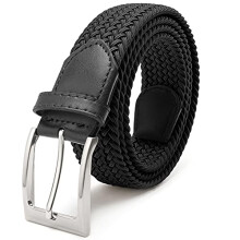 FAIRWIN Cinture per jeans casual da golf da uomo elasticizzate intrecciate elastiche Cinture da lavoro in nylon intrecciate da 1 3/8 """" per panta