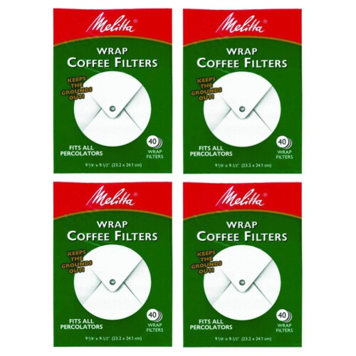 Melitta Melitta 627402 Super Premium Καφέ Φίλτρα 4-πακέτο, 40 Τεμάχια ανά πακέτο