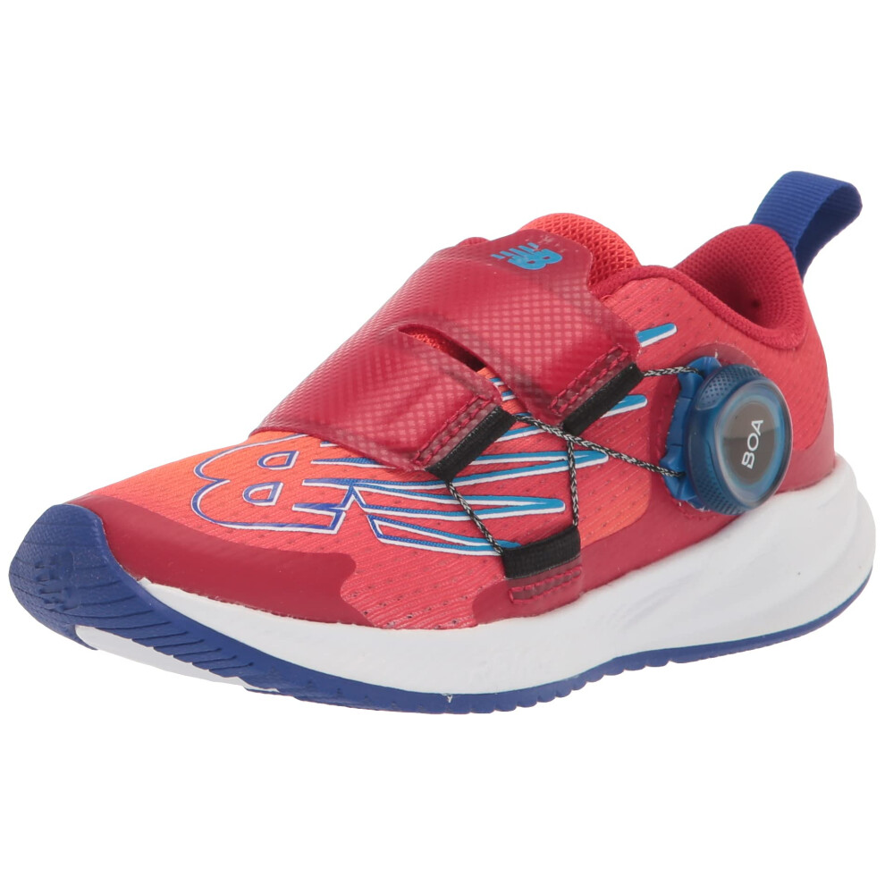 New Balance Kids Fuelcore Reveal V3 Boa Running Shoe  Neo FlameTeam RedInfinity Blue  115 Little Kid