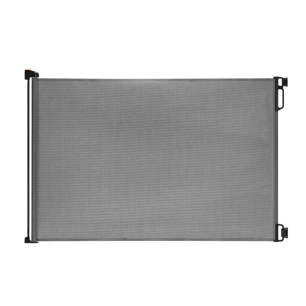 Easybaby Extra Wide And Extra Tall Retractable Baby Gate Extends Up To 71 Wide 393 (100Cm) Tall Grey Pet Retractable Gates For Stairs Doorways Ha
