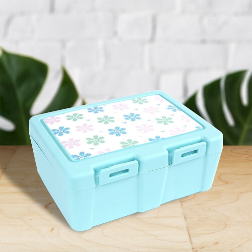 Lunchbox mit zwei Fächern und 2-in-1-Besteck 1