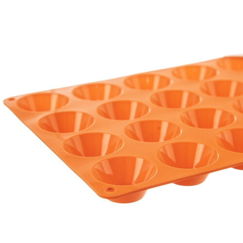 Moule à muffins en silicone marron pour petits muffins SILLINIE 2