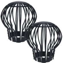 Filtro para calha - PROGARDEN - Pacote com 2 - Plástico preto - Anti-obstrução - Instalação fácil