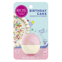 eos Natural Shea Lip Balm- Torta di compleanno Prodotti per la cura delle labbra con umidit per tutto il giorno 0,25 oz