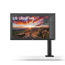 Lg 27UN880-B Ultrafine Monitor 27A UHD (3840 x 2160) IPS Display  sRgB 99 color gamut  VESA DisplayHDR 400  USB Type-c  Ergo Stand - Black