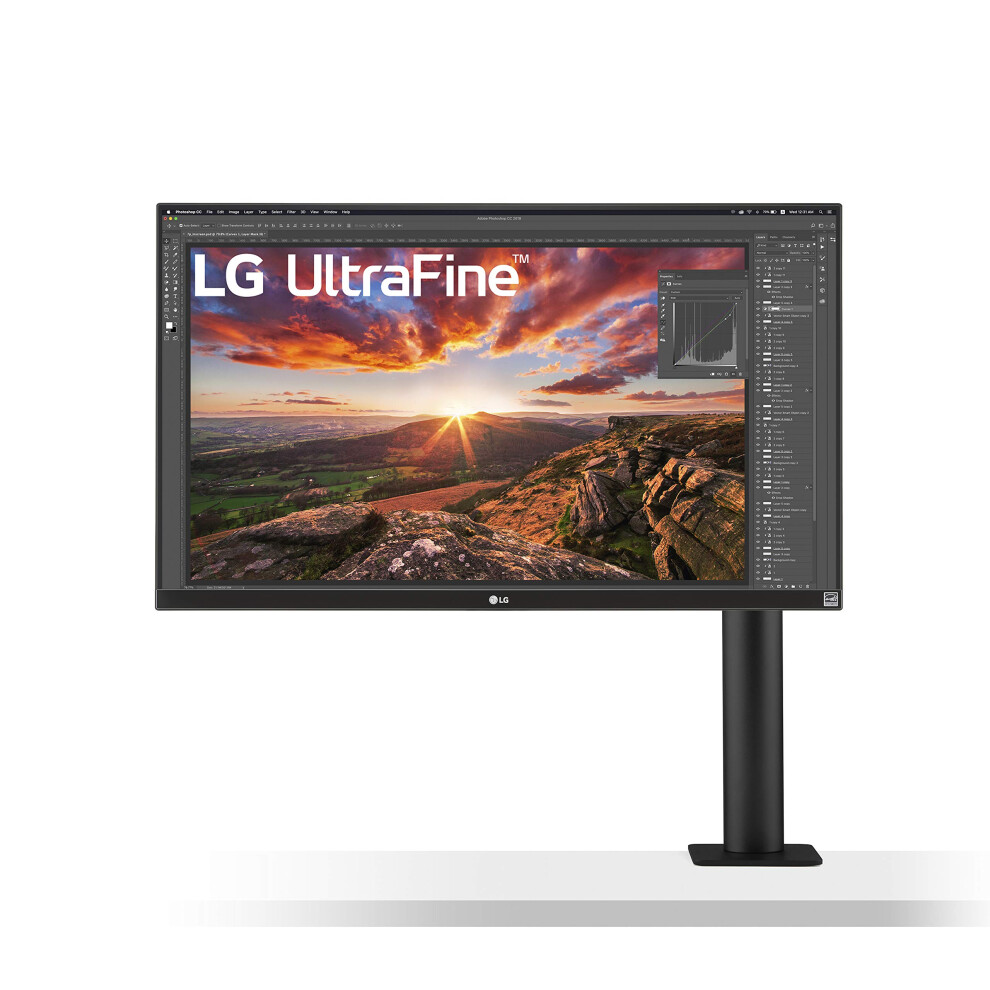 Lg 27Un880-B Ultrafine Monitor 27A Uhd (3840 X 2160) Ips Display Srgb 99 Color Gamut Vesa Displayhdr 400 Usb Type-C Ergo Stand - Black