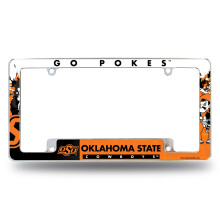 Rico Industries NCAA Oklahoma State Cowboys 12" x 6" Chrome Auto Kentekenplaat Frame