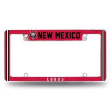 Rico Industries NCAA New Mexico Lobos 12" x 6" Chrome Auto Kentekenplaat Frame