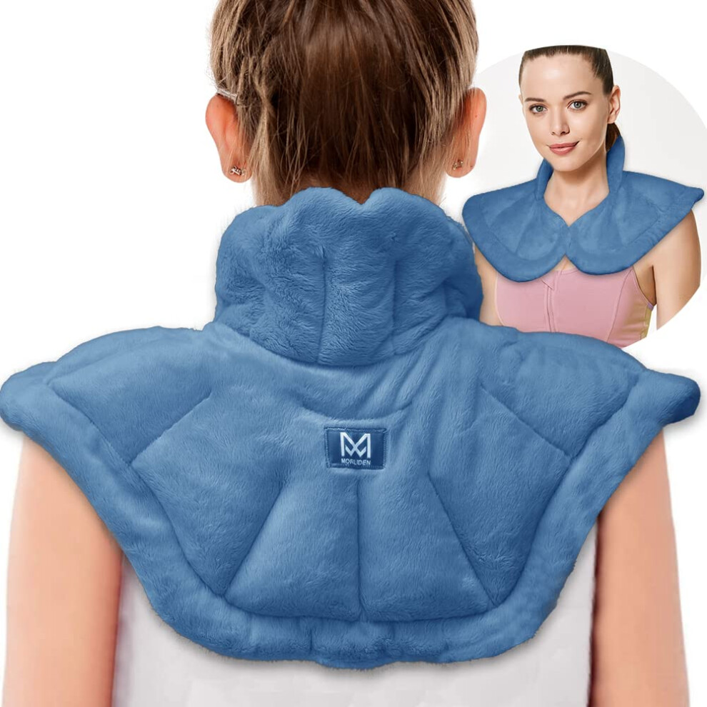 Morliden Microwavable Heated Neck Wrap Warmer And Shoulder Heating Pad Microwave, Weighted Microwave Heating Pad For Neck And Shoulders Hot And Cold Compress