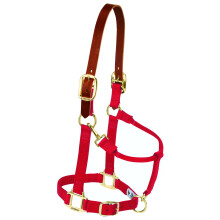 Weaver Leather Nylon Adjustable Breakaway Horse Halter Average Red