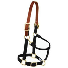 Weaver Leather Adjustable Breakaway Nylon Horse Halter Black WeanlingPony