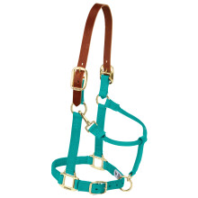 Weaver Leather Adjustable Breakaway Nylon Horse Halter Emerald green WeanlingPony