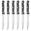 Scharfe Steakmesser mit Wellenschliff und robusten Griffen 1