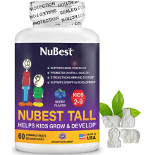 NuBest, Tall, Kinder 2-9, Beere, 60 Kautabletten