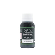 Rubio Monocoat Oil Plus Part A 20 Milliliters Charcoal Interior Wood Stain and Finish Food Safe Easy One-Coat Linseed Oil Plant Based VOC/Solv