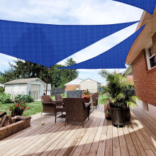Patio Paradise 26' x 26' x 26' Sonnensegel Dreieck Schattentuch HDPE für Terrasse Pergola Outdoor