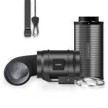 AC Infinity Air Filtration Kit 8 CLOUDLINE Inline Fan and Carbon Filter Combo Cooling and Ventilation System for Grow Tents Hydroponics Indoor