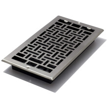 Decor grates AJL612W-NKL Oriental Wall Register 6-Inch by 12-Inch Nickel