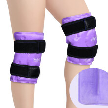 REVIX Knee Ice Pack for Injuries Reusable Gel Knee Ice Wrap for Arthritis Meniscus and Chronic Knee Pain Relief Soft Plush Cover and Hands-Free Appl