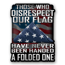 De, der ikke respekterer vores flag, har aldrig f?et et foldet 7-tommers m?rkat til biler Lastbiler Motorcykler B?de og b?rbare computere - St?t