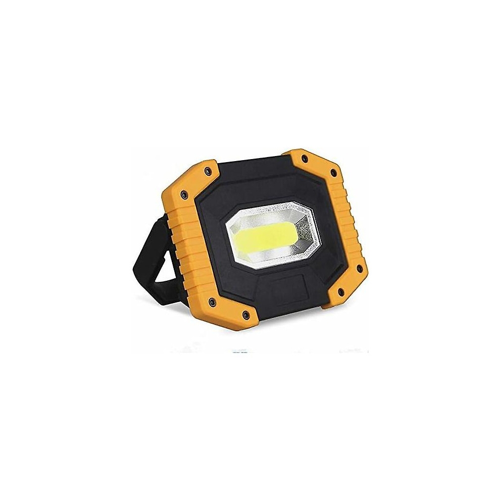 Rechargeable Led Flood Light 30w 2000lm Construction Site Work Light 3 Modes Portable Lantern Usb Led Spotlight For Camping, Building Site, Garage, Wo