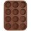 Moule à muffins en silicone marron SILLINIE 5