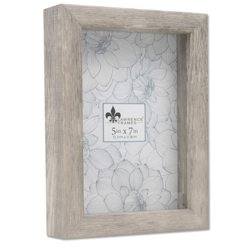 Lawrence Frames Shadow Box Frame  5x7  Natural gray