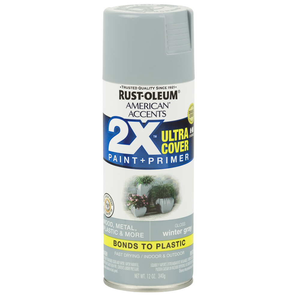 Rust-Oleum 327900 American Accents Spray Paint  12 oz  gloss Winter gray