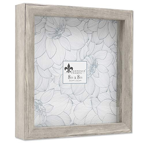 Lawrence Frames Shadow Box Frame  8x8  Natural gray