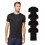 32 Degrees Heren 4-pack Cool Quick Dry Active Basic Crew T-shirt Zwart Klein 1