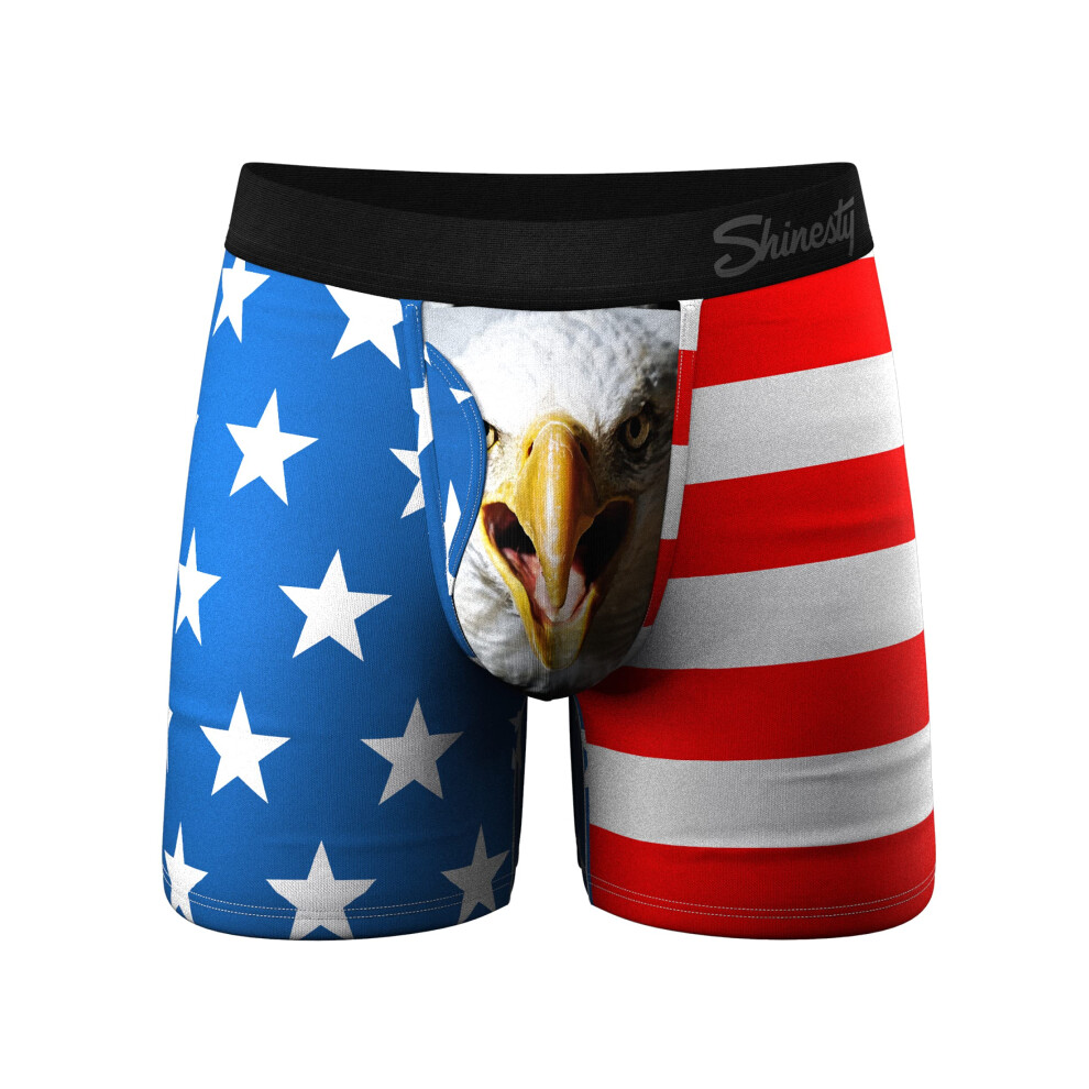 Shinesty Hangmat Ondersteuningszakje Ondergoed | Ondergoed Heren Boxershorts Met Gulp | Amerikaanse Middelgrote Amerikaanse Adelaar-image