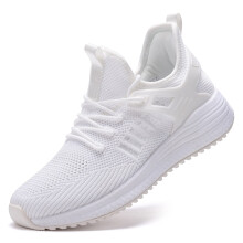 SDolphin Lpning Promenadskor Dam - Vita Tennis Sneakers Trningsgymnastik Moln Nursing Athletic Andas Mesh Memory Foam Ltt Slip on Mode Bekvma