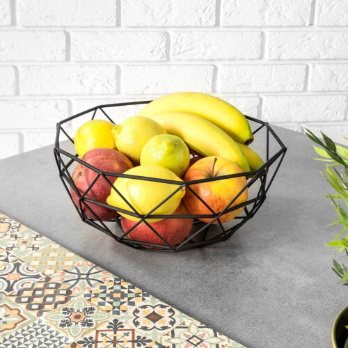 Schwarzer Obstkorb LOFT für Obst, Gemüse und Kleinigkeiten 1