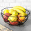 Schwarzer Obstkorb LOFT für Obst, Gemüse und Kleinigkeiten 10